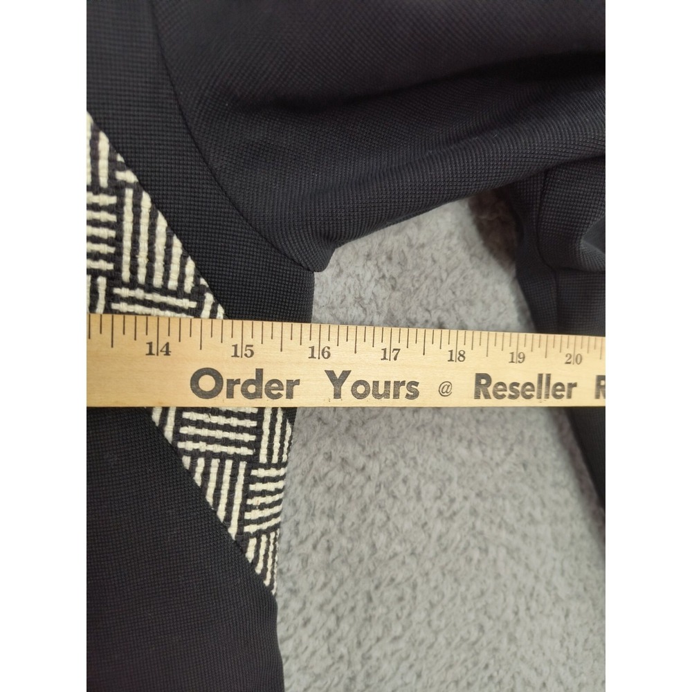 By Smith New York‎ USA Black Geometric Panel Hook Front Designer Jacket Size 0 - Picture 7 of 13